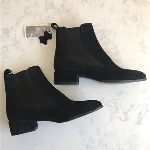 H&M Suede Ankle Booties